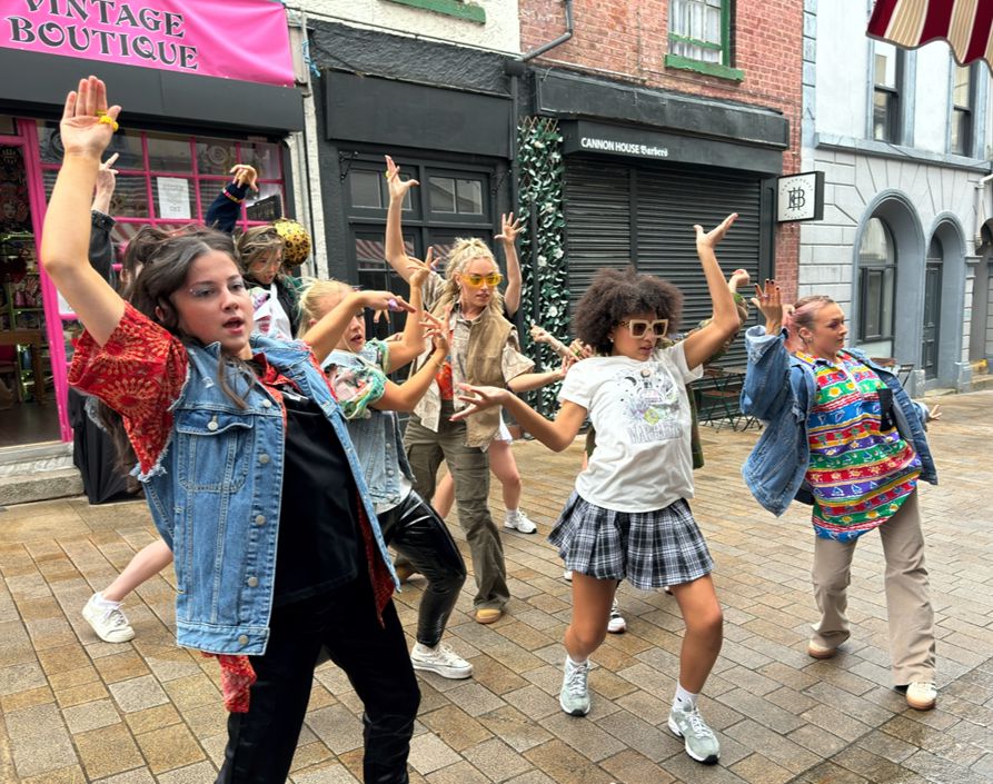 Alice with commercial dancers